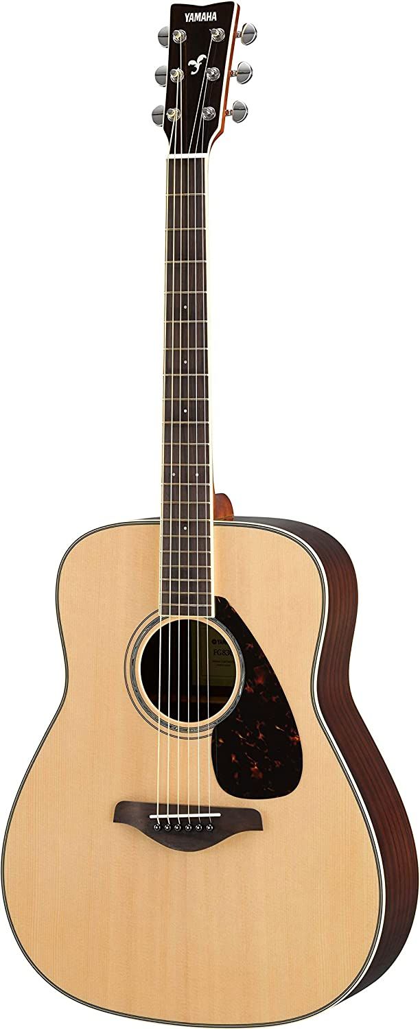 Yamaha FG830 Dreadnought 6 String RH Acoustic Guitar-Natural Gloss
