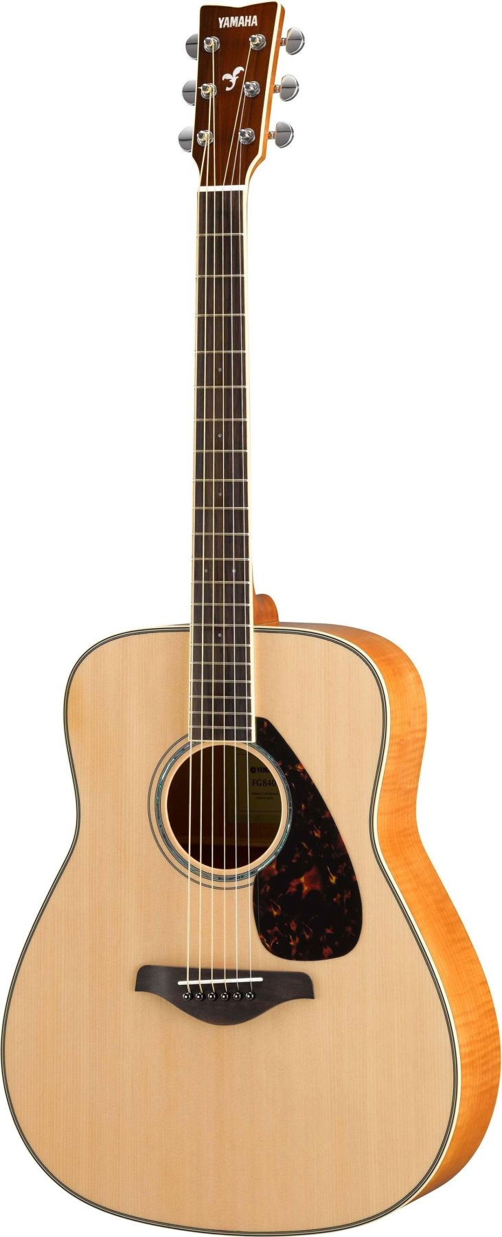 Yamaha FG840 Dreadnought 6 String RH Acoustic Guitar-Natural Gloss