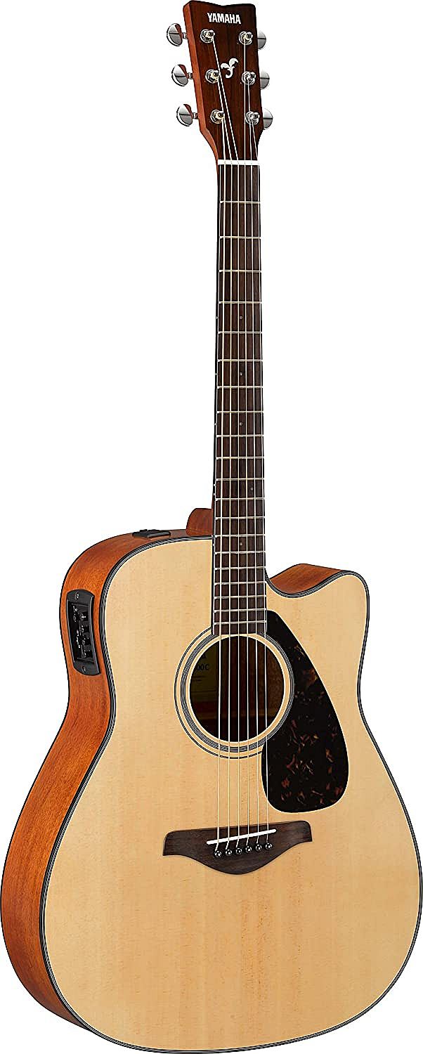 Yamaha FGX800C Dreadnought Cutaway 6-String RH Acoustic Electric Guitar-Natural