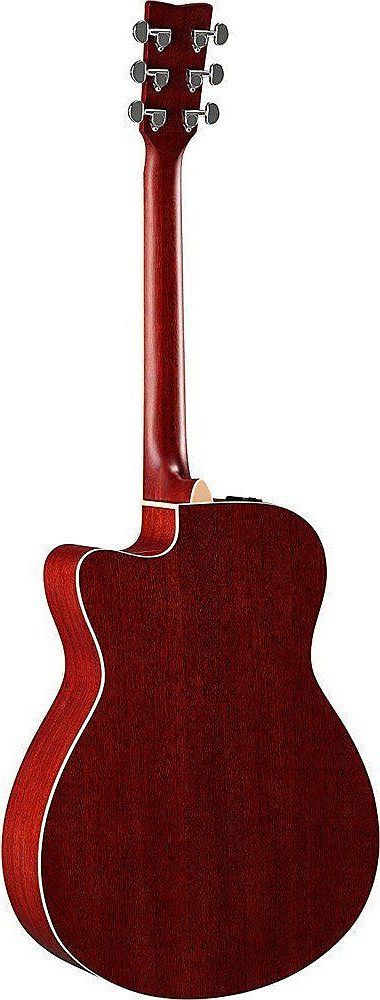 Yamaha FSX800C RR Concert Cutaway 6-String RH Acoustic Electric Guitar-Ruby Red