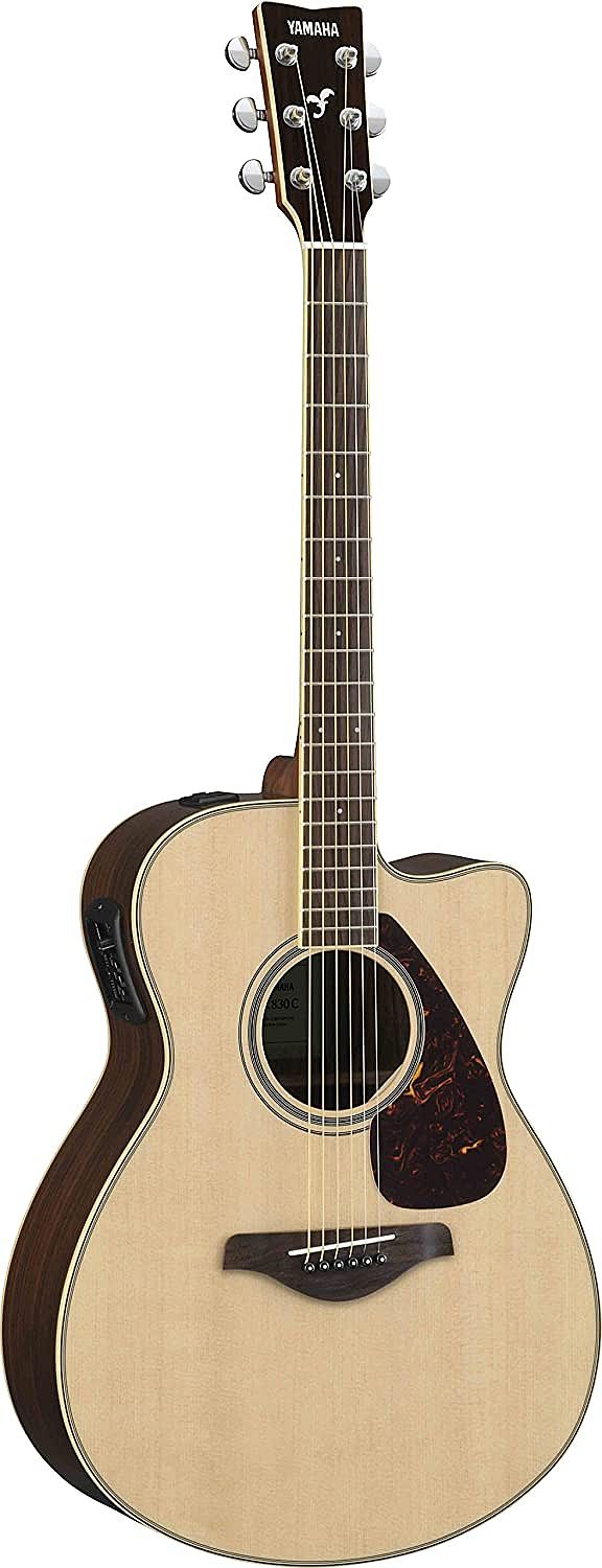 Yamaha FSX830C Concert Cutaway 6-String RH Acoustic Electric Guitar-Natural
