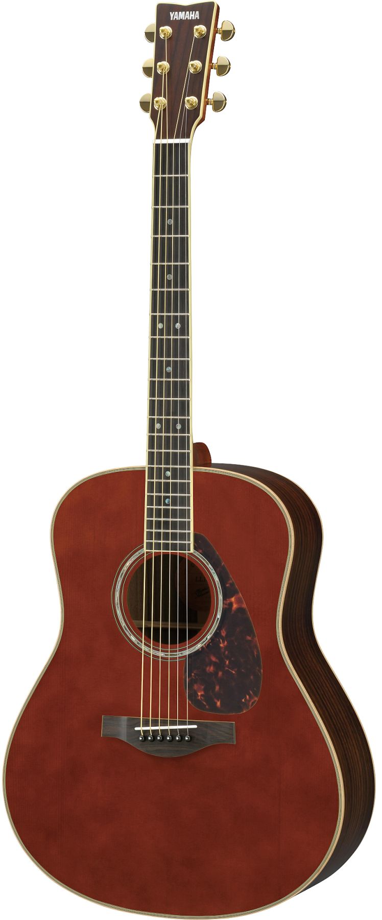 Yamaha LL16ARE DT Original Jumbo 6-String RH Acoustic Electric Guitar with Gig Bag-Dark Tint