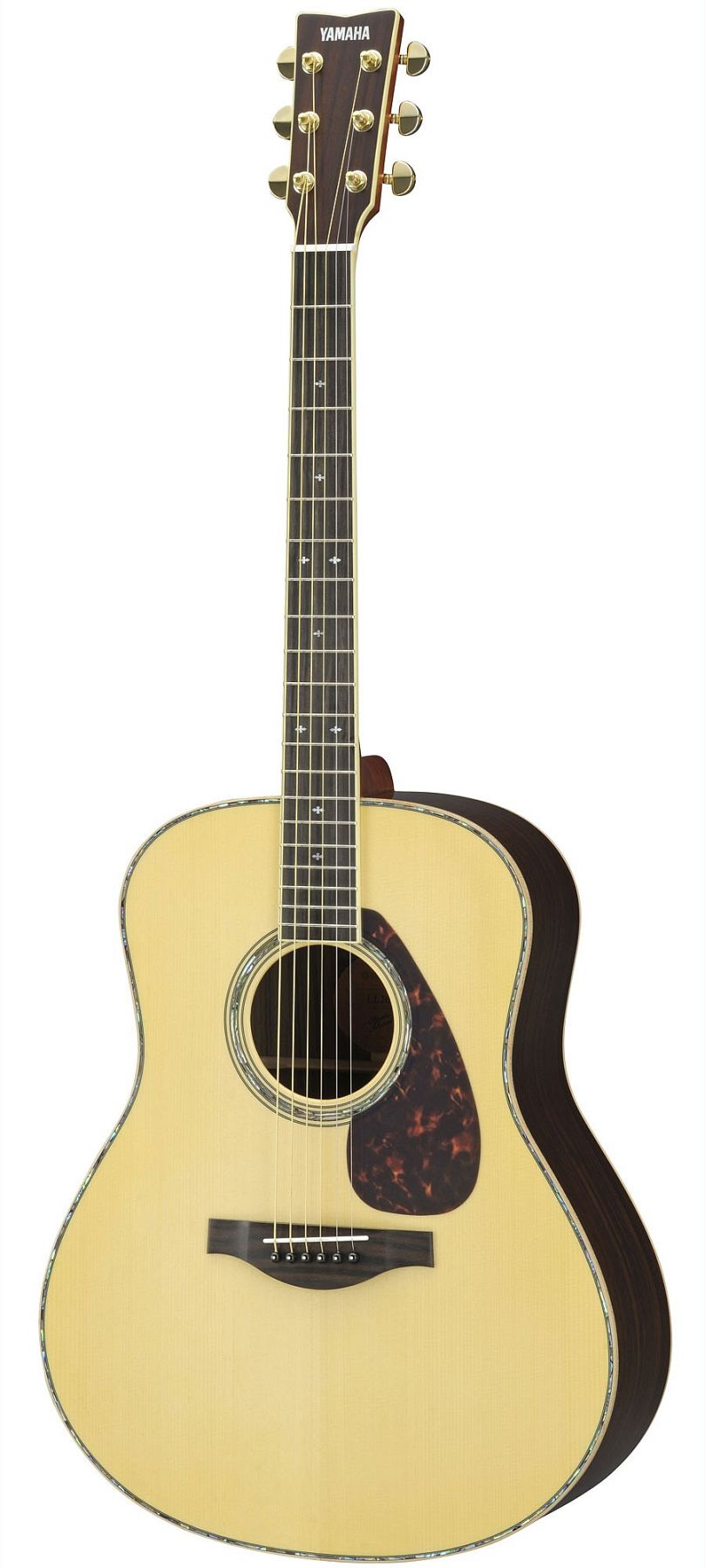 Yamaha LL16DARE Original Jumbo 6-String RH Acoustic Electric Guitar with Gig Bag-Natural