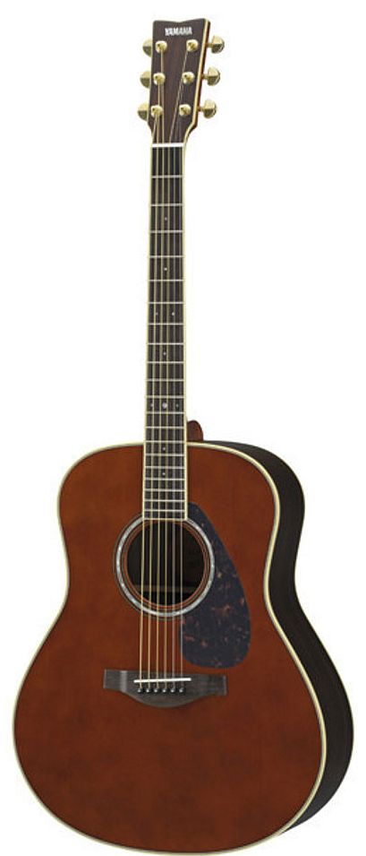 Yamaha LL6ARE DT Original Jumbo 6-String RH Acoustic Electric Guitar with Gig Bag-Dark Tinted