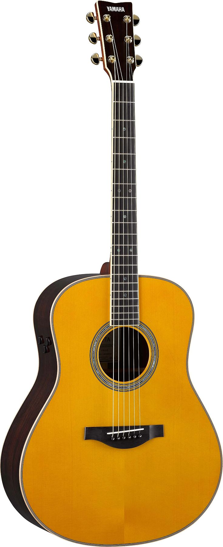 Yamaha LLTA VT TransAcoustic Dreadnought 6-String RH Acoustic Electric Guitar with Gag Bag-Vintage Tint