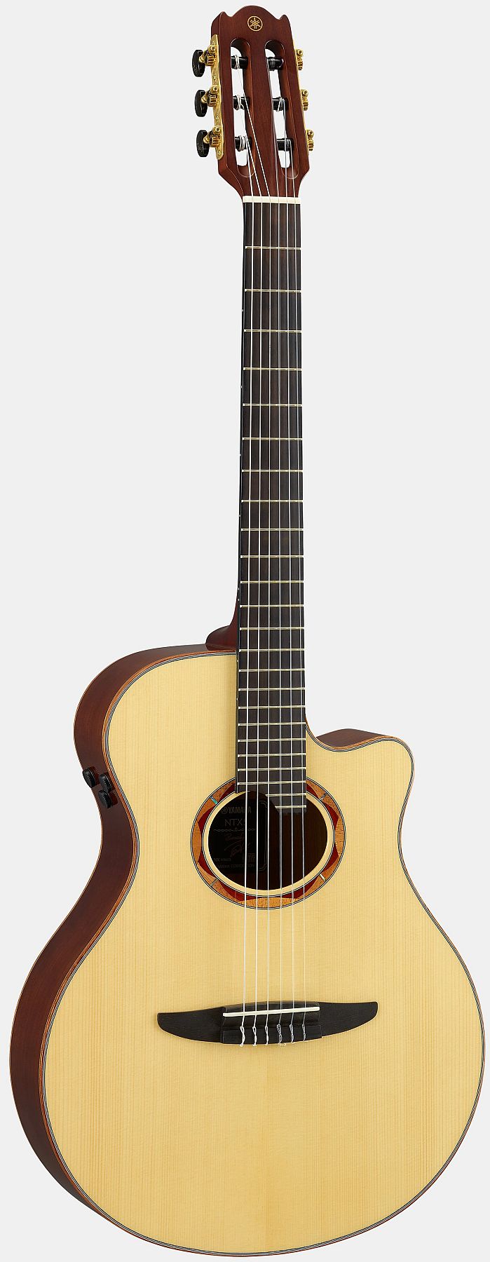 Yamaha NTX5 6-Nylon String RH Acoustic Electric Classical Guitar with Case-Natural