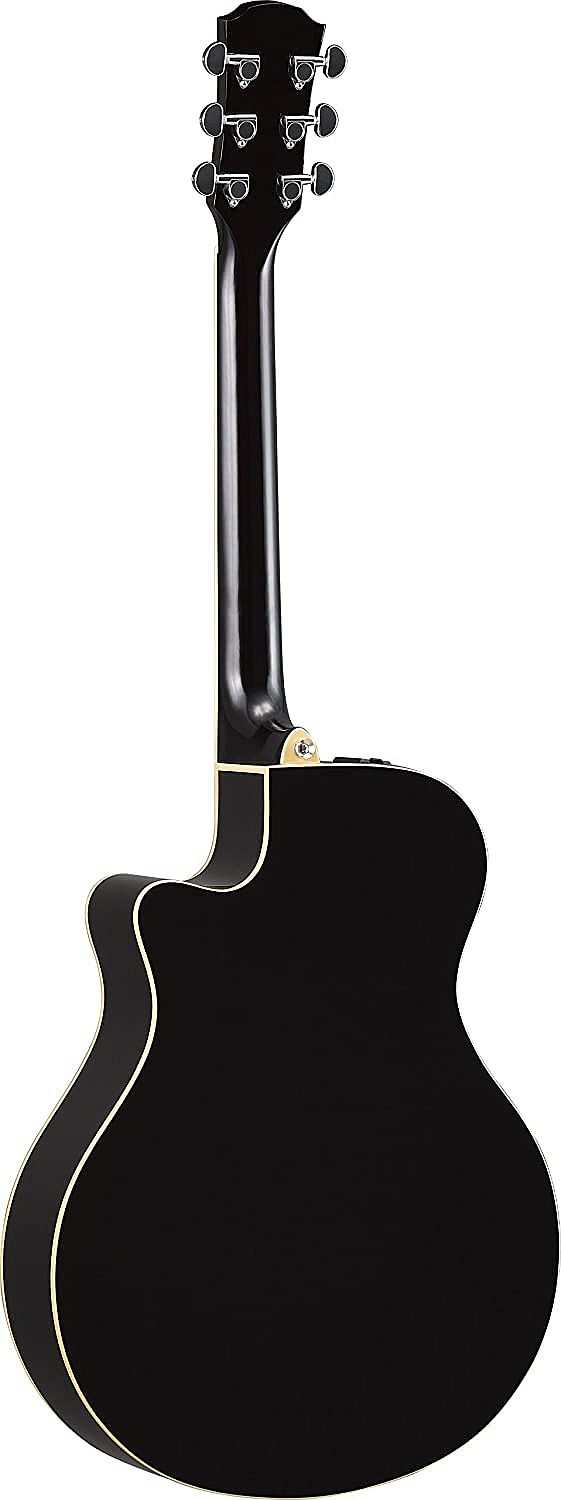 Yamaha APX600 BL Thin-line Cutaway 6-String RH Acoustic Electric Guitar-Black