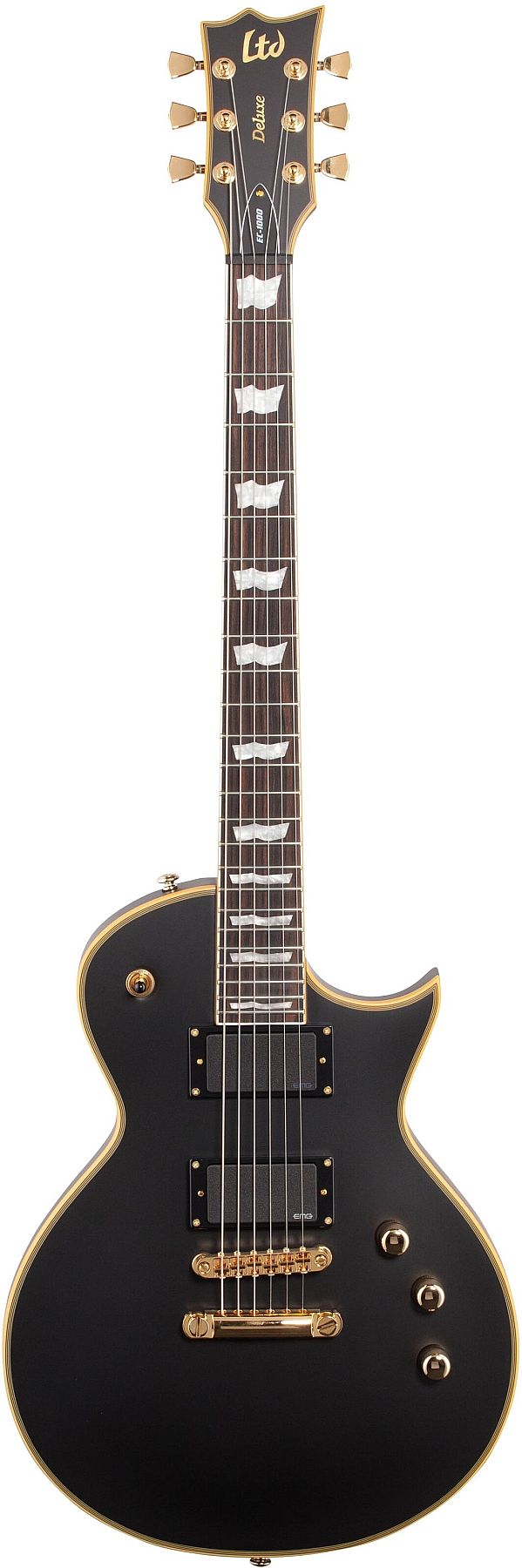 ESP Guitars LEC1000VB LTD Series EC-1000 6-String RH Electric Guitar-Vintage Black lec-1000-vb