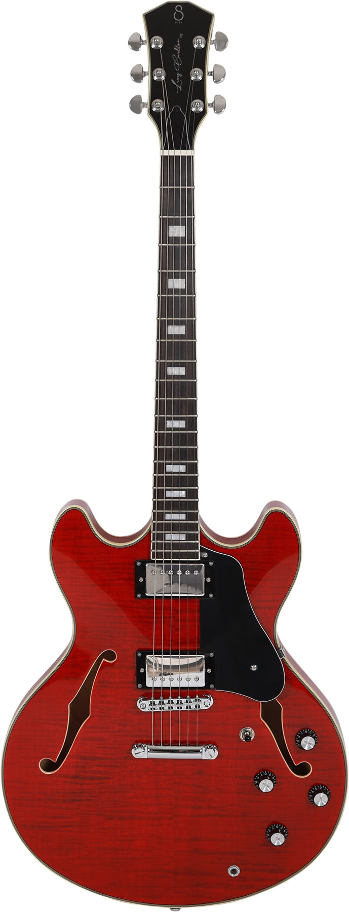 Sire Larry Carlton 6 String RH Semi-Hollowbody Guitar - See Through Red