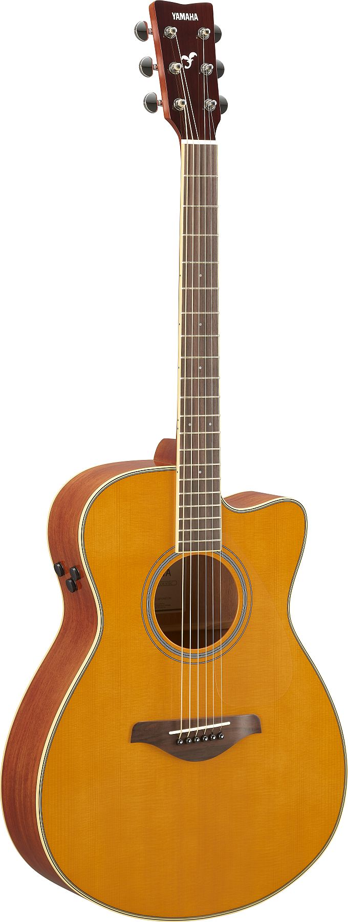 Yamaha FSCTA VT Folk/Concert TransAcoustic 6-String RH Acoustic Electric Guitar-Vintage Tint