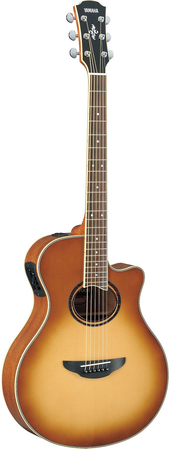 Yamaha APX700II SDB Thin-Line 6-String RH Acoustic Electric Guitar-Sandburst