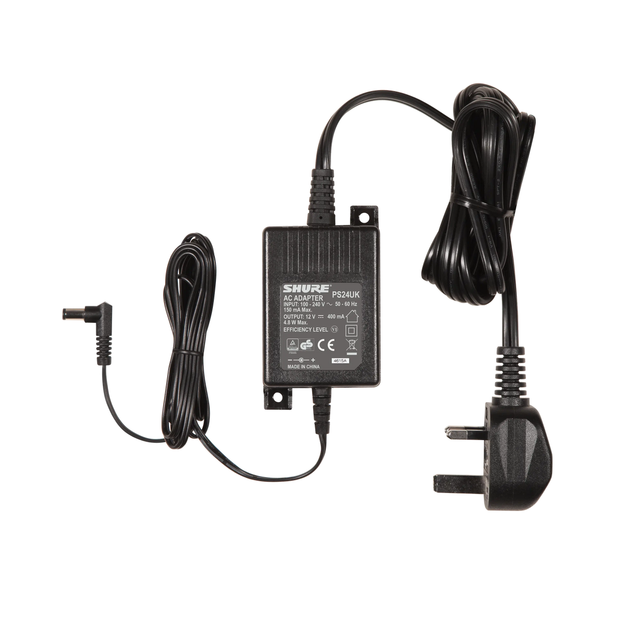 Shure PS24US - 100-240VAC Power Supply for BLX/GLXD/PGXD/SLX/QLXD/P3T - product view 3