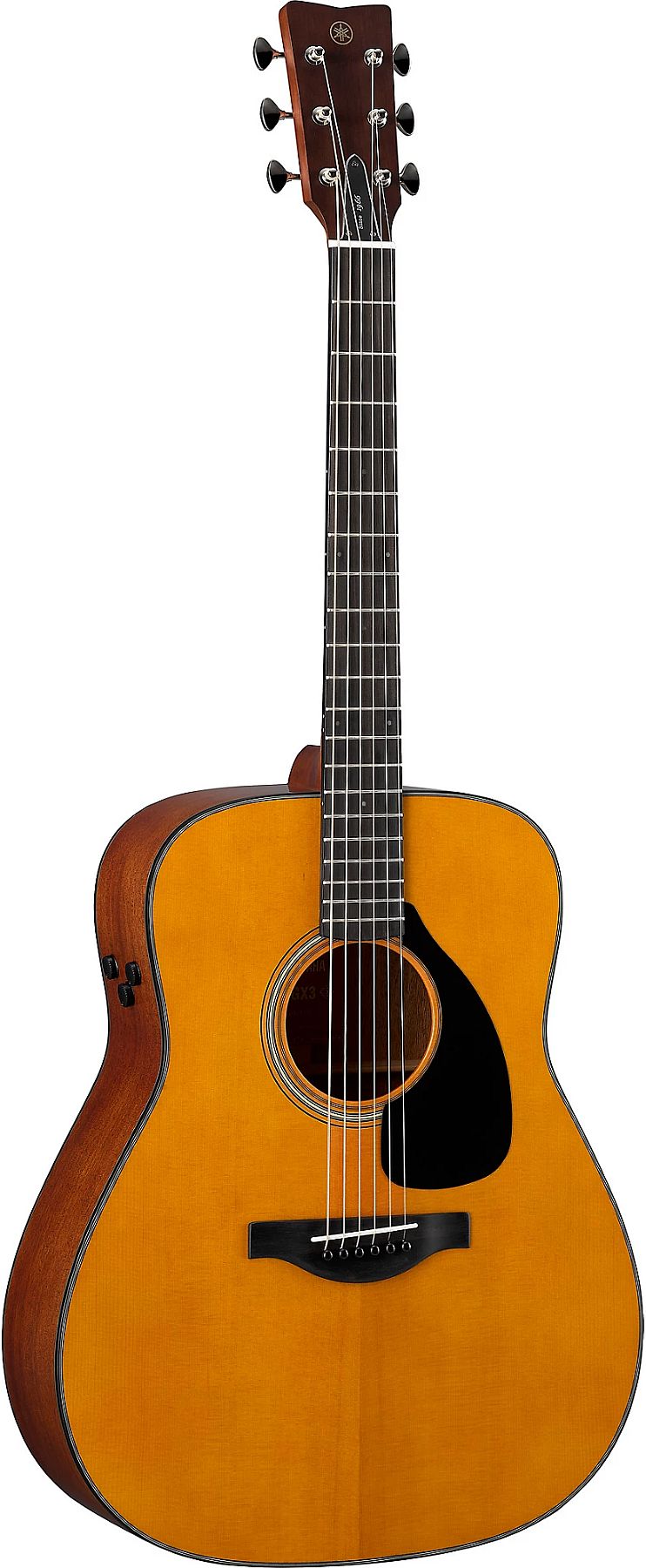 Yamaha FGX3 Red Label 6-String RH Folk Acoustic Electric Guitar with Soft Case-Natural