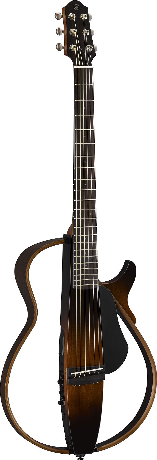 Yamaha SLG200S TBS Silent Steel 6-String RH Acoustic Electric Guitar with Gig Bag-Tobacco Brown Sunburst