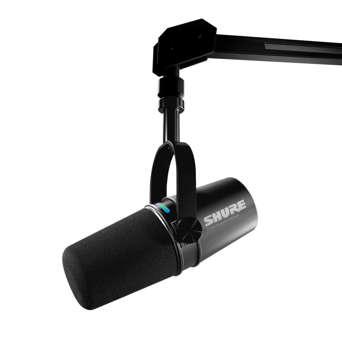 Shure MV7I - 2-Channel USB Microphone and Audio Interface - Black - product view 2