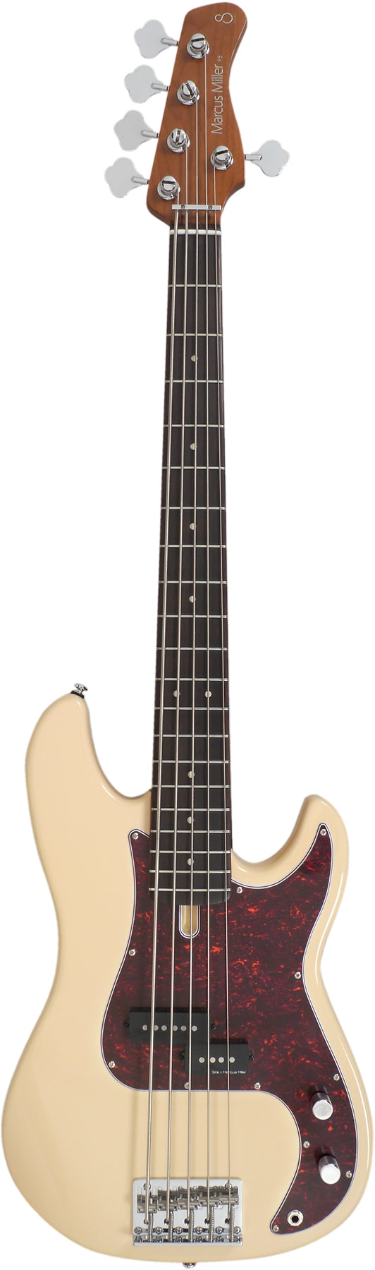 Sire Marcus Miller P5R Alder 5 String RH Electric Bass - Vintage White