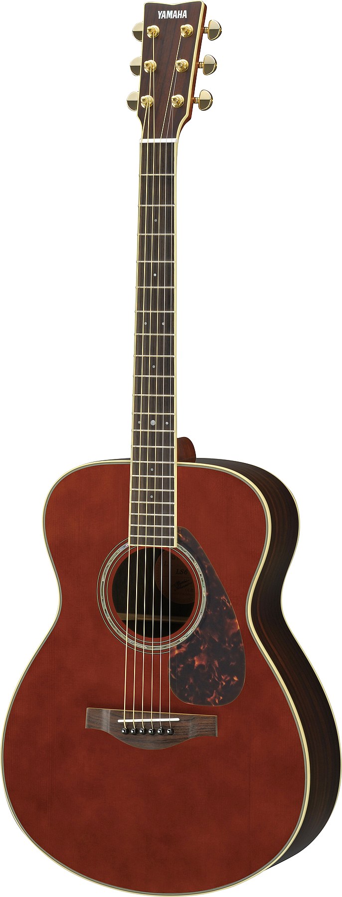 Yamaha LS6ARE DT 6-String RH LS6ARE Acoustic-Electric Guitar – Dark Tint w/ Case