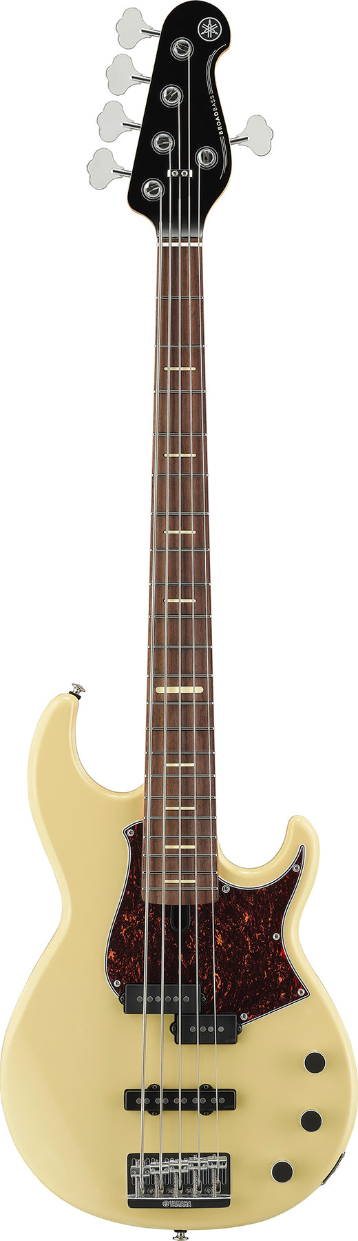 Yamaha BBP35II VW BB Pro 35 Series Vintage White 5 String RH Bass Guitar with hardshell