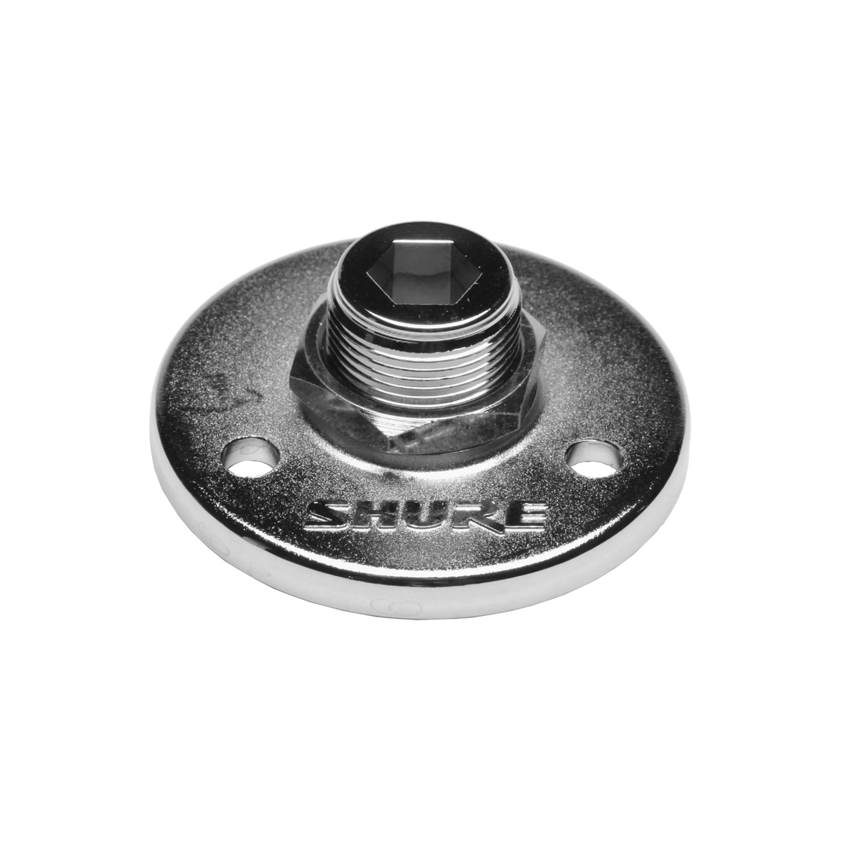 Shure A12-S - Matte Silver Mounting Flange with 5/8 Inch Thread - product view 1