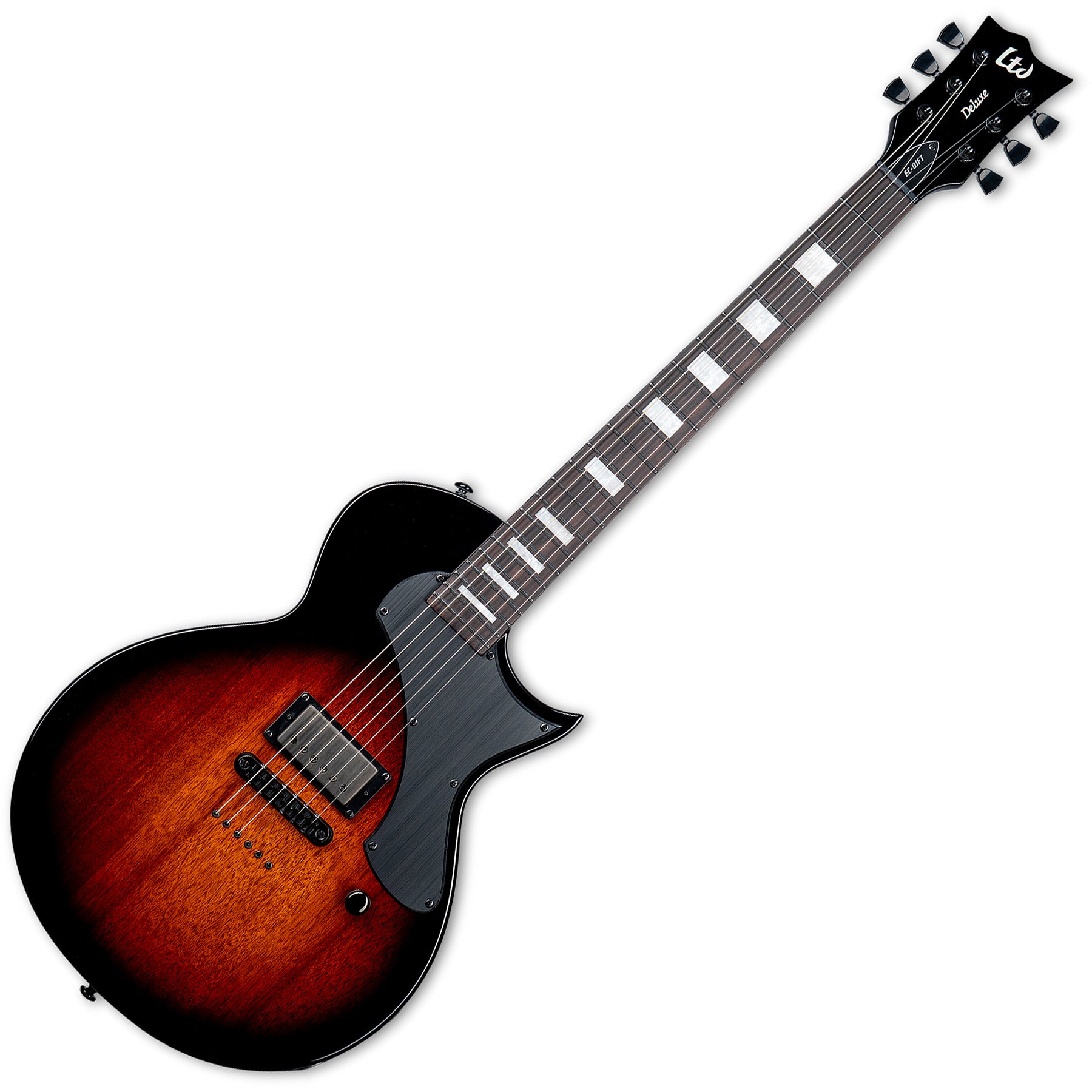 ESP Guitars LEC01FTVTB EC-01FT LTD Deluxe Flat Top 6 String RH Electric Guitar - Vintage Burst