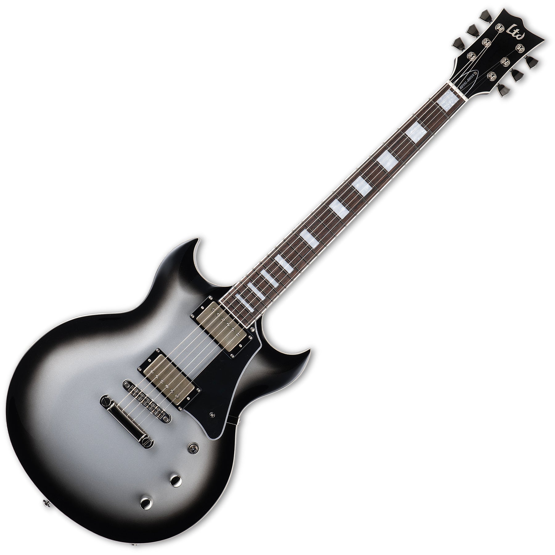 ESP Guitars LROYALSHIVASSB Bill Kelliher Signature Royal Shiva LTD 6 String RH Electric Guitar with Case - Silver Sunburst