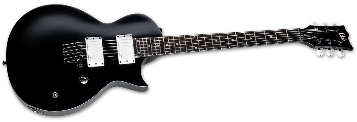 ESP Guitars LTEDECBLK Ted Aguilar Signature TED-EC LTD 6 String RH Electric Guitar with Case - Black