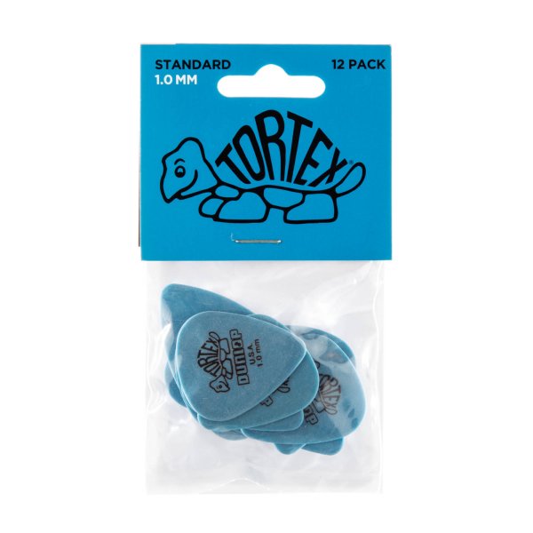 Dunlop - Blue 1.0mm Tortex Standard Guitar Pick (12/bag)