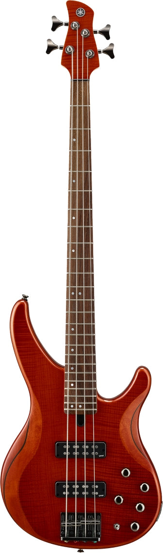 Yamaha TRBX604FM CB 4 String RH TRBX 600 Series Electric Bass - Caramel Brown