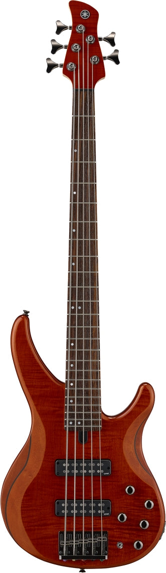 Yamaha TRBX605FM CB 5 String RH TRBX 600 Series Electric Bass - Caramel Brown