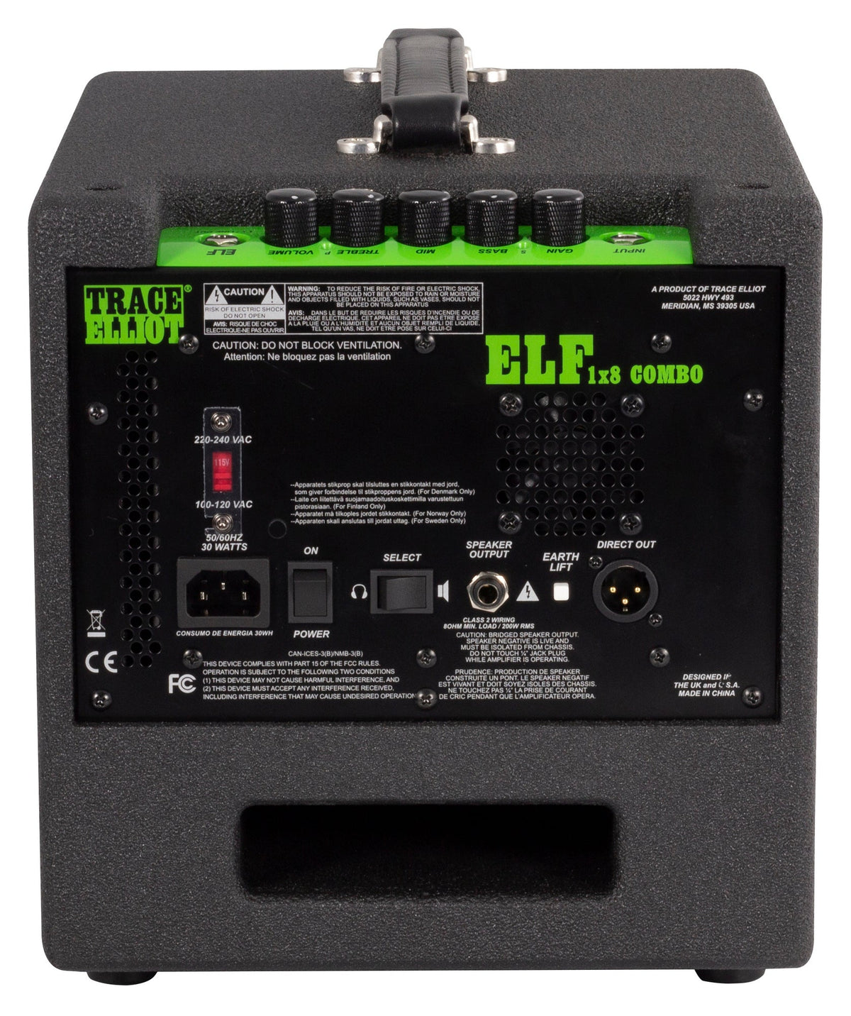 Trace Elliot® ELF® 1x8 Combo Bass Amplifier - additional view