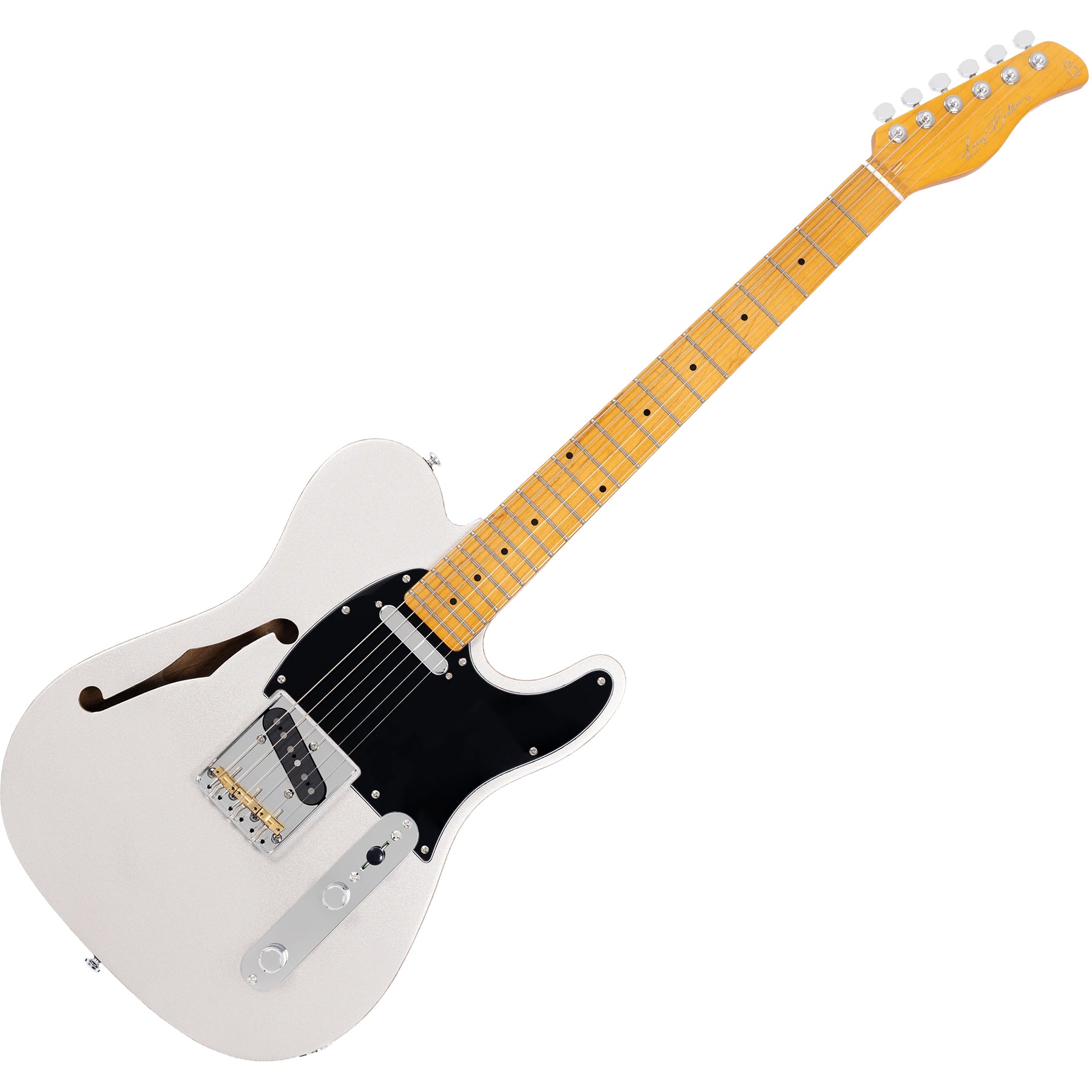 Sire Larry Carlton Signature 6 String RH Semi-Hollowbody Guitar - Silver