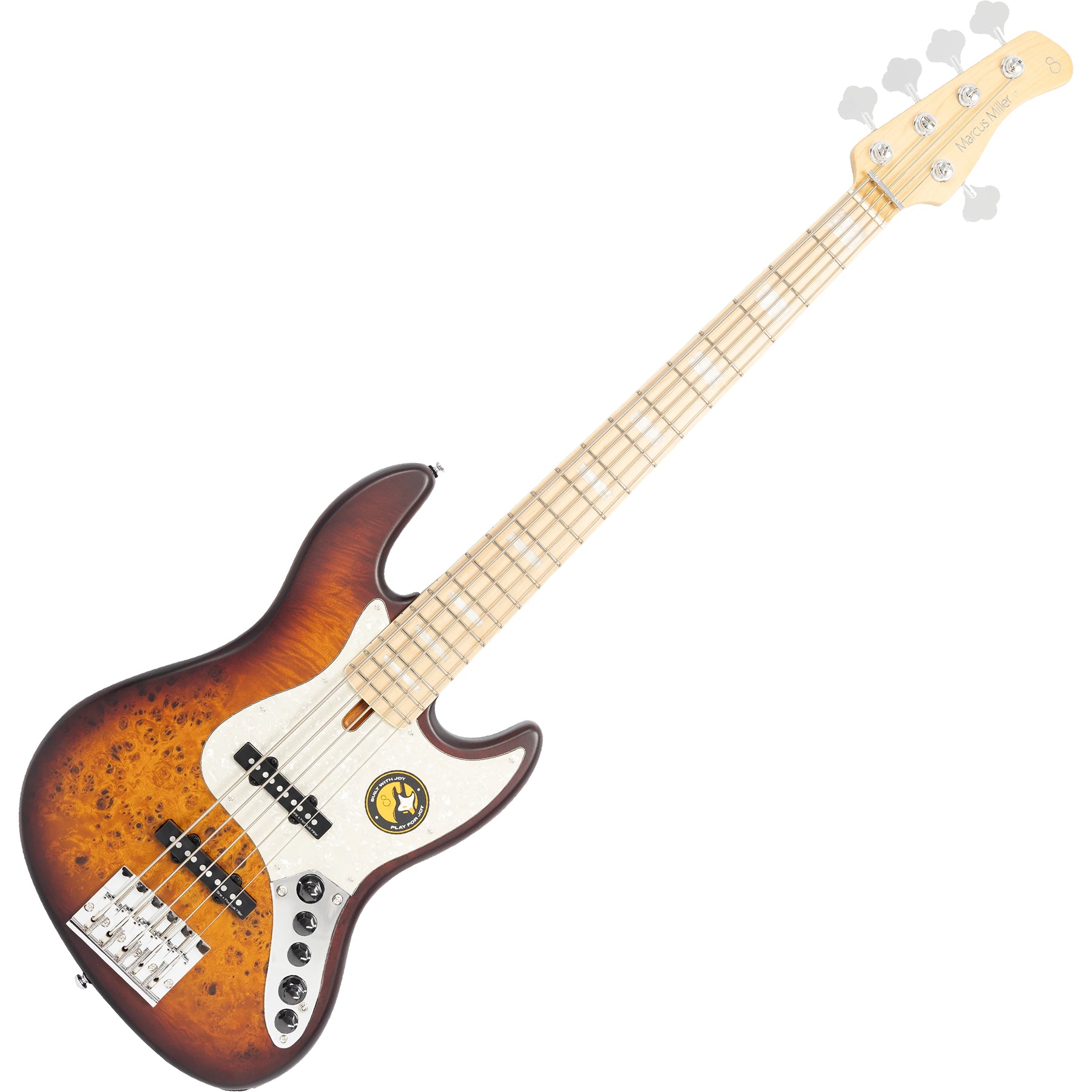Sire Marcus Miller Signature 5 String RH Electric Bass - Tobacco Sunburst Satin