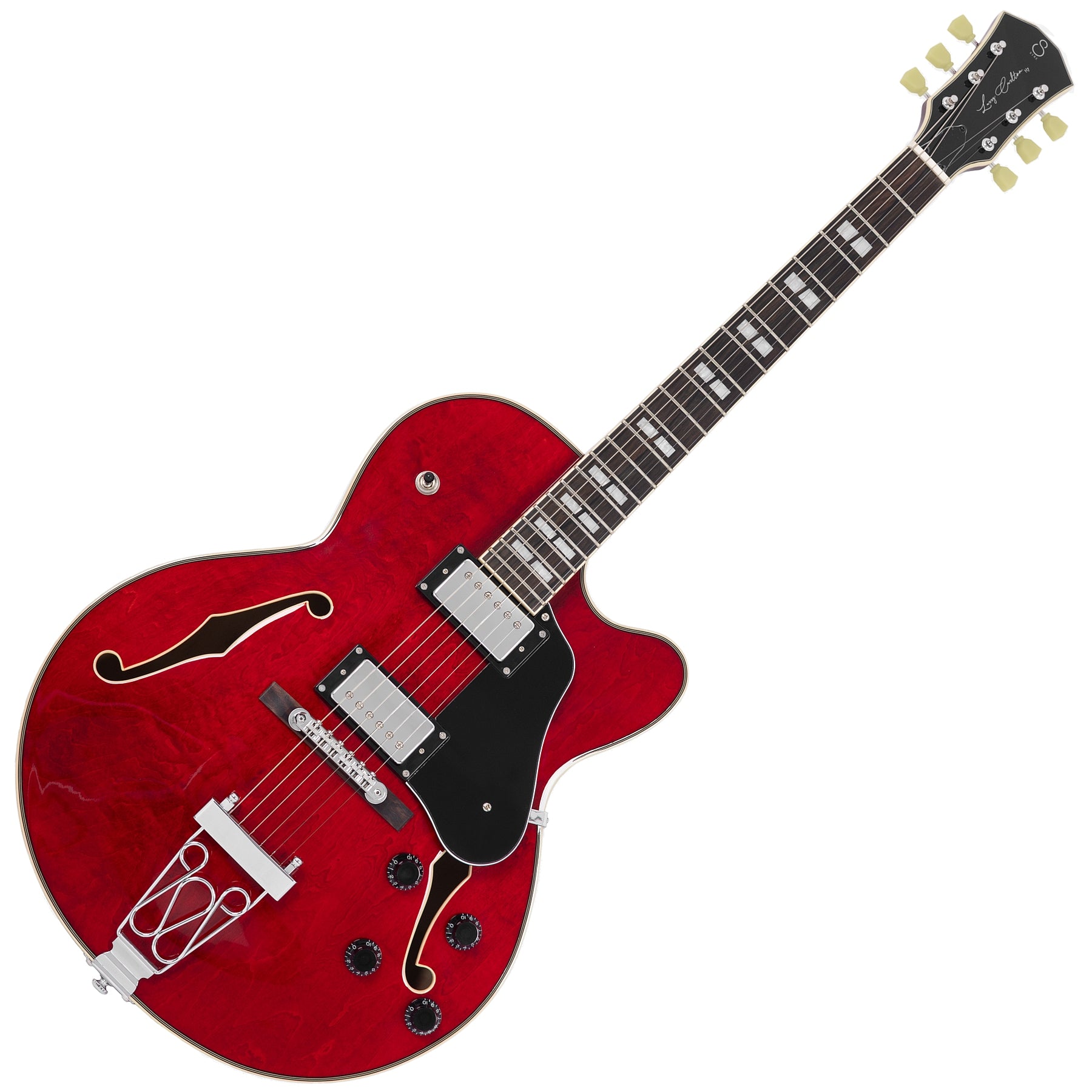 Sire 6 String RH Larry Carlton Signature Hollowbody Guitar - See Thru Red