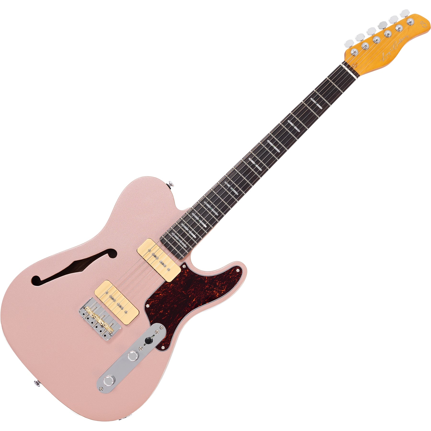 Sire 6 String RH Larry Carlton Signature Semi-Hollowbody Guitar - Rosegold