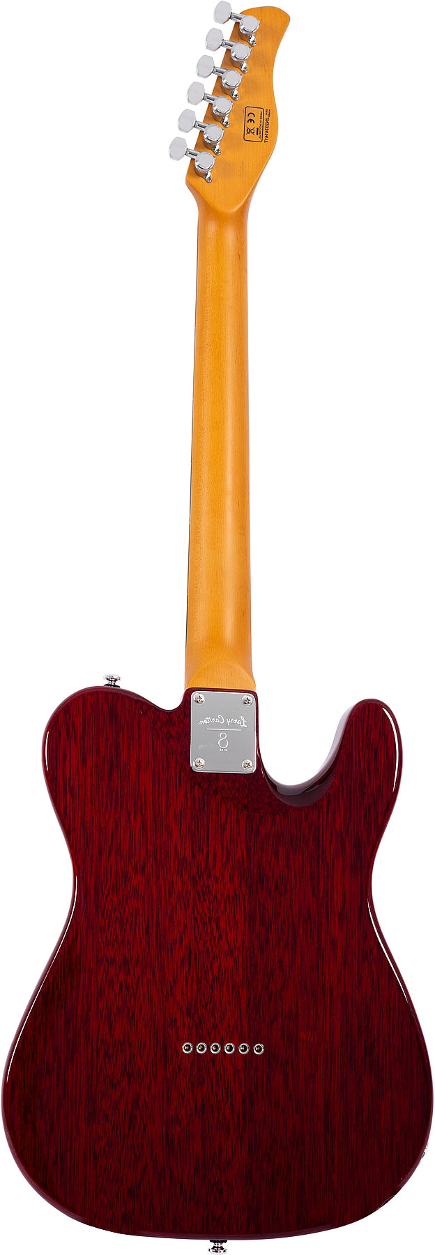 Sire 6 String LH Larry Carlton Signature Semi-Hollowbody Guitar – See-Thru Red