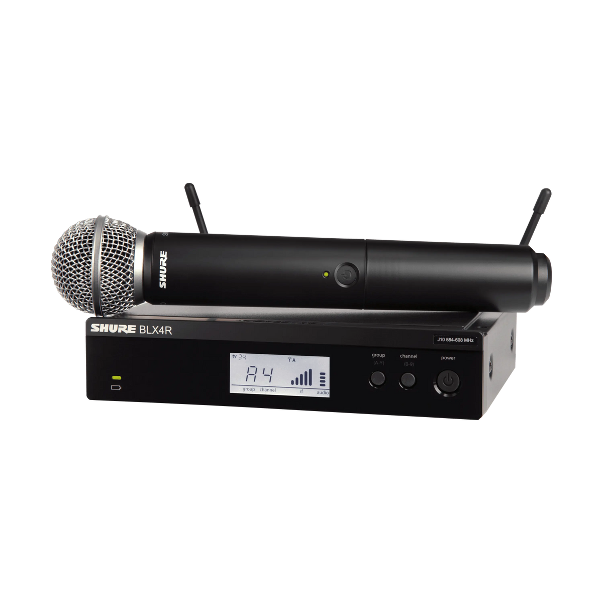 Shure BLX24R/SM58-H10 - Wireless Handheld System with SM58 Microphone - product view 1