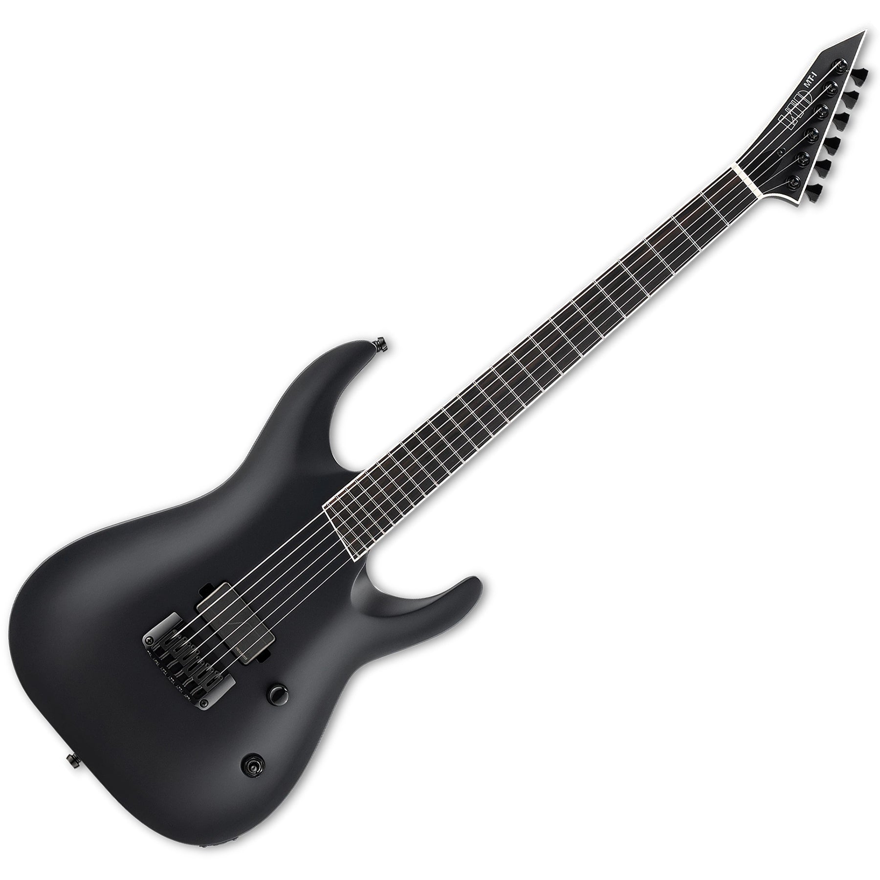 ESP Guitars LMTIBLKS Mick Thomson Signature MT-I 6 String RH Electric Guitar with Case - Black Satin