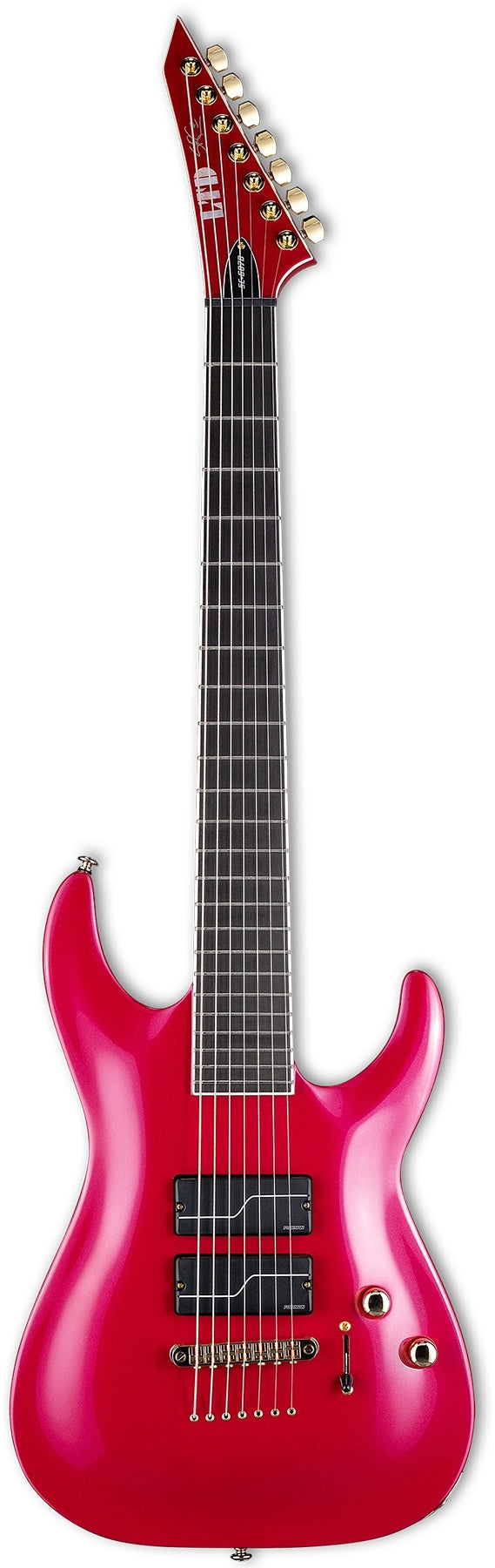 ESP Guitars LSC607BMG Stephen Carpenter Signature SC-607 BARITONE 7 String RH Electric Guitar with Case - Magenta
