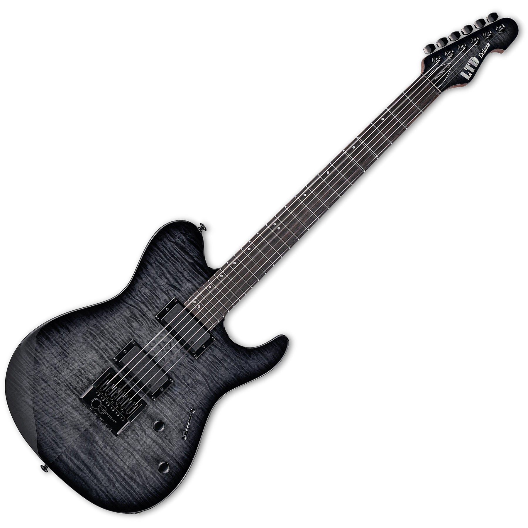 ESP Guitars LTH1000ETFMSTBLKSB LTD TH-1000 EVERTUNE 6 String RH Electric Guitar - See Thru Black Sunburst