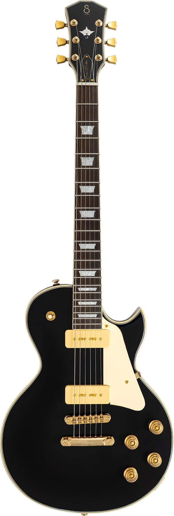 Sire Larry Carlton L V Series 6 String RH Electric Guitar - Black with Gold Hardware