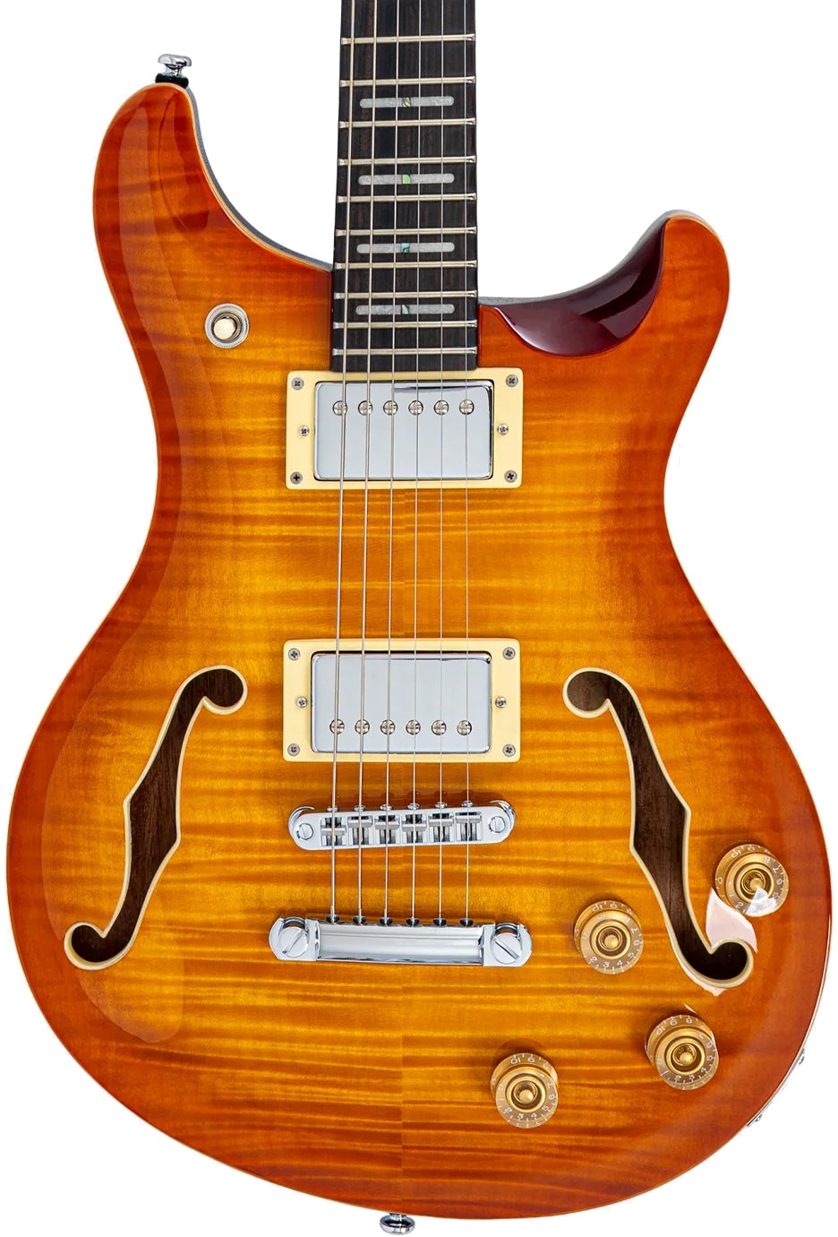Sire Larry Carlton Q Series 6 String RH Hollowbody Guitar - Amber Burst