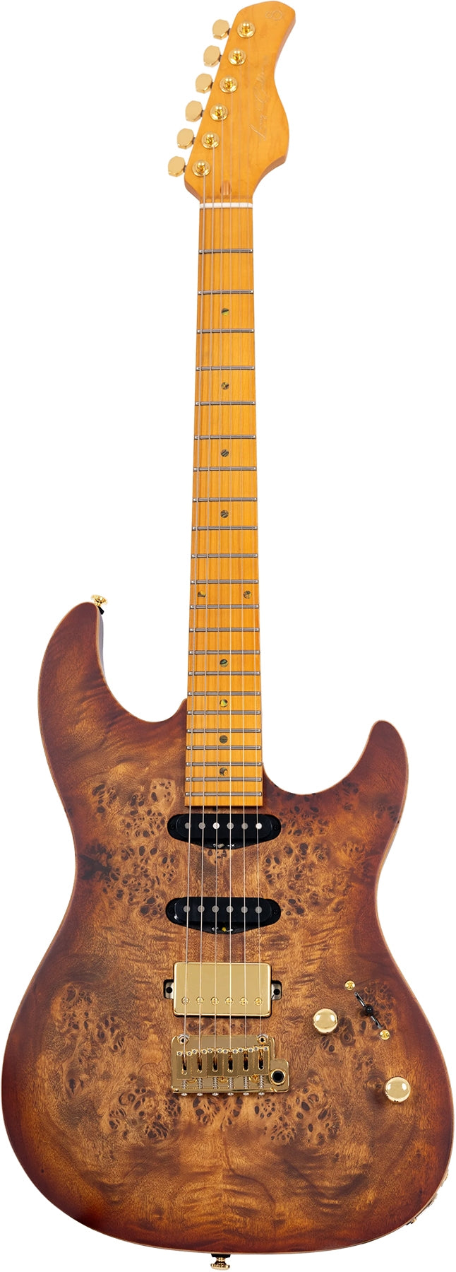 Sire Larry Carlton S HSS Series 6 String RH Electric Guitar with Case - Natural Burst