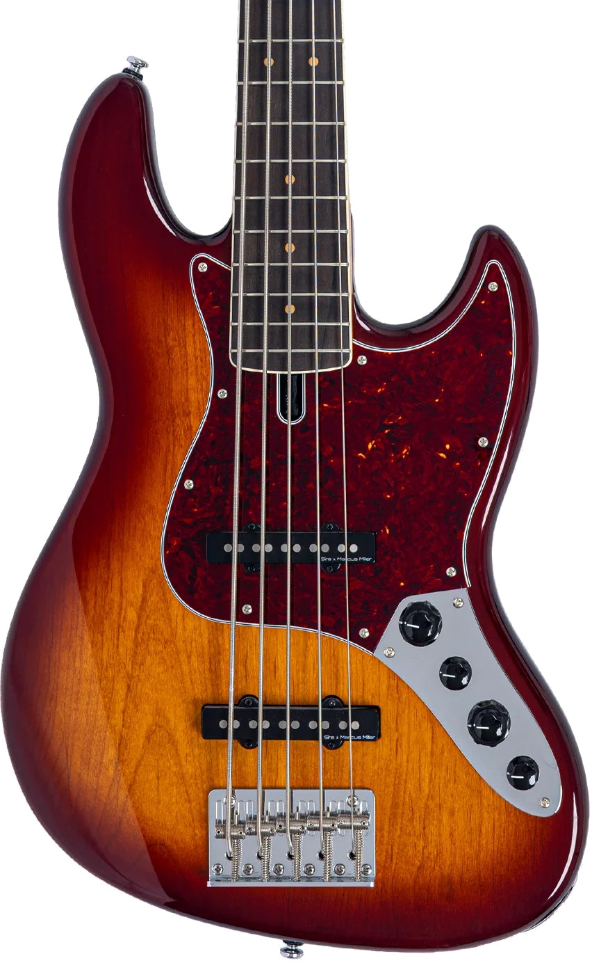 Sire Marcus Miller V Vintage Alder Series 5 String RH Electric Bass - Tobacco Sunburst