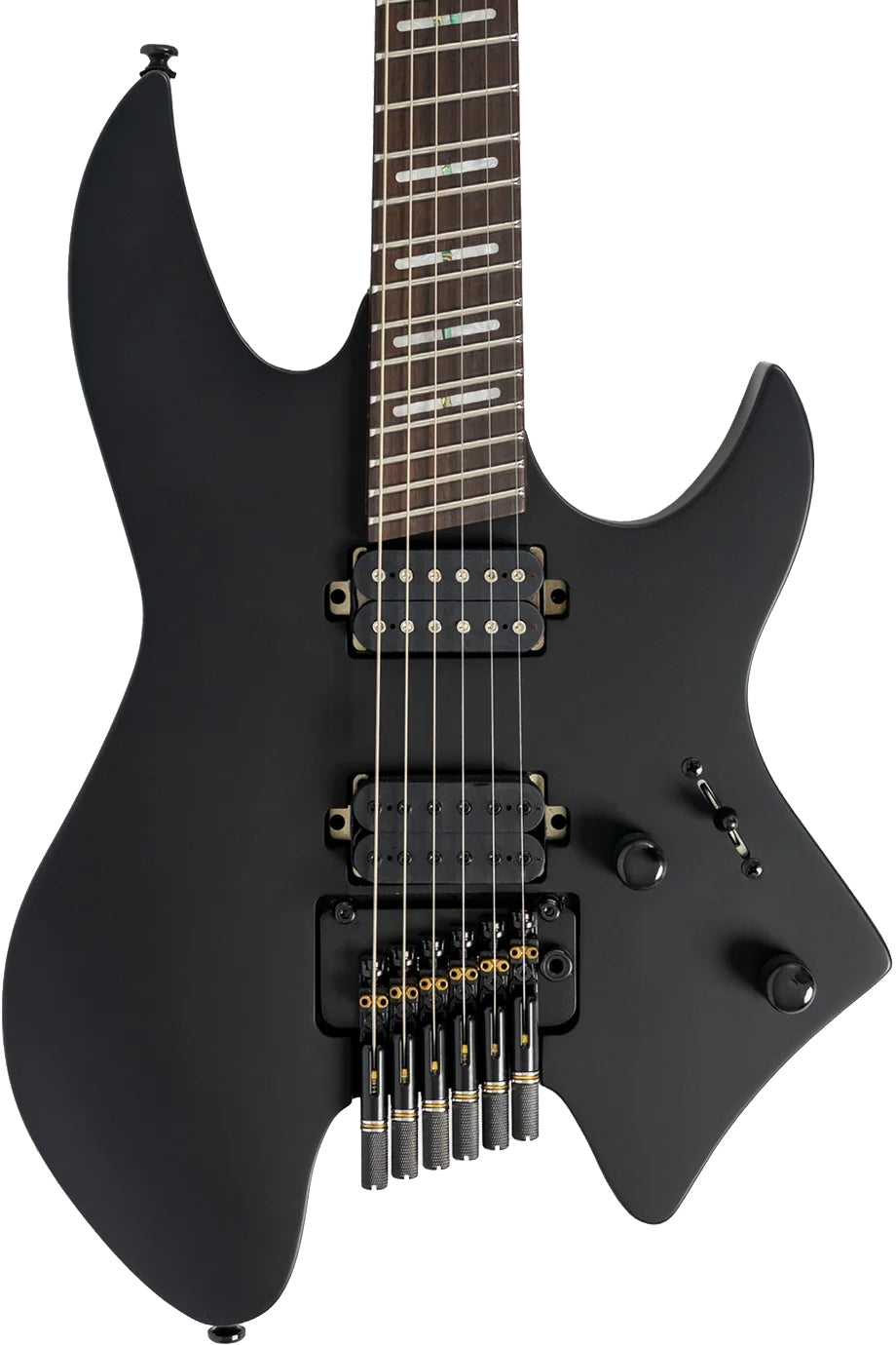 Sire Larry Carlton X6 Headless-6 String Electric Guitar, Black Satin