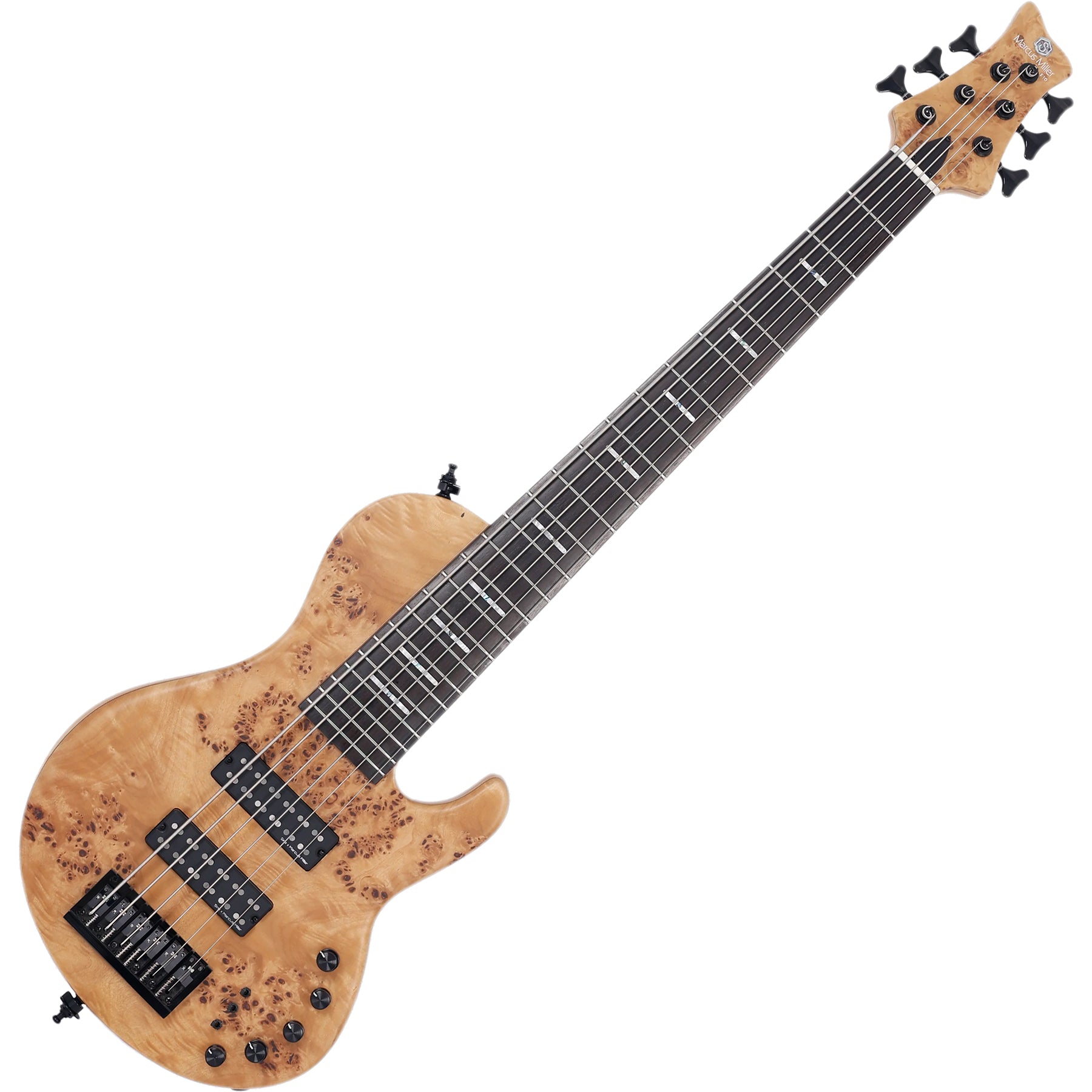 Sire 6 String RH Marcus Miller F Series Electric Bass with Case - Natural Satin