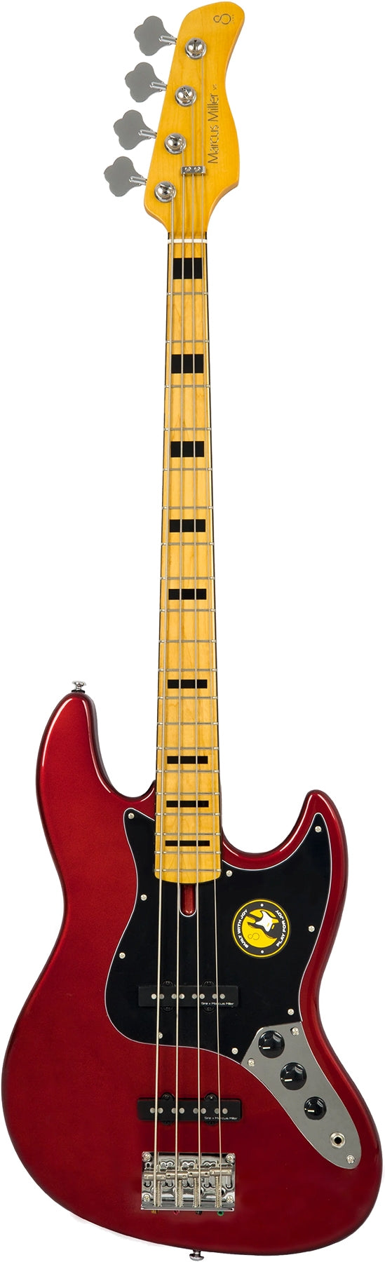 Sire 4 String RH Marcus Miller V Alder Series Electric Bass – Candy Apple Red