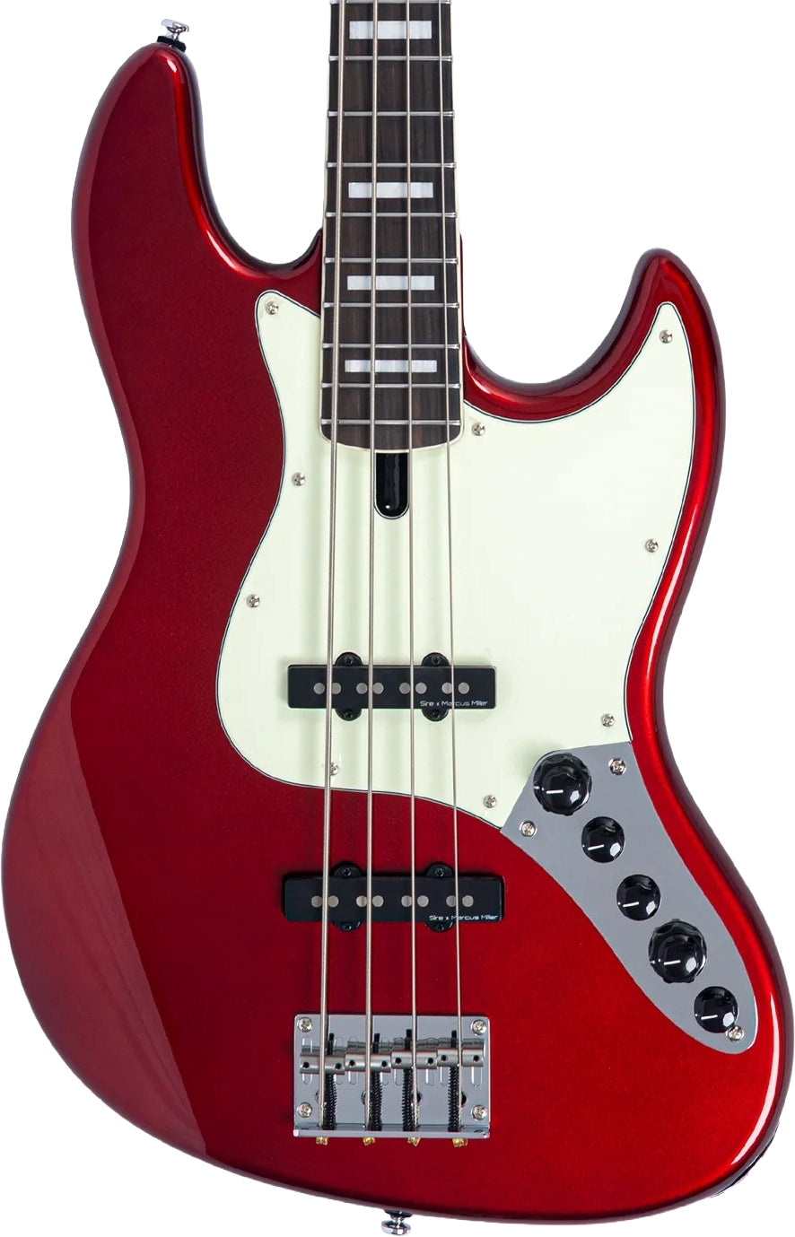 Sire 4 String RH Marcus Miller V Alder Series Electric Bass – Candy Apple Red