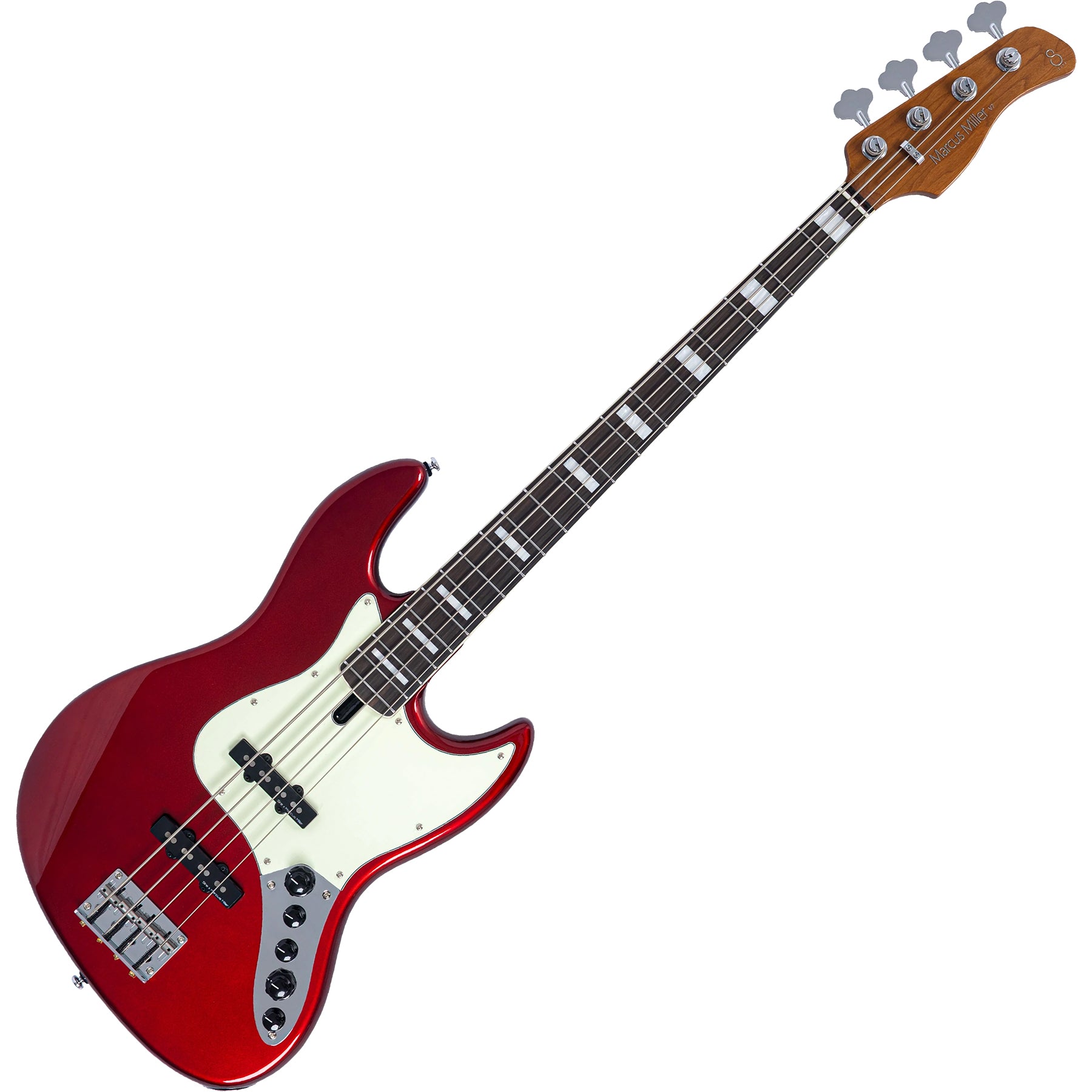 Sire 4 String RH Marcus Miller V Alder Series Electric Bass – Candy Apple Red
