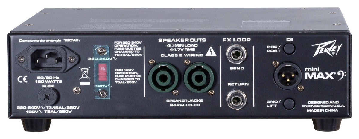 Peavey MiniMAX® 600-Watt Mini Bass Amp Head - additional view