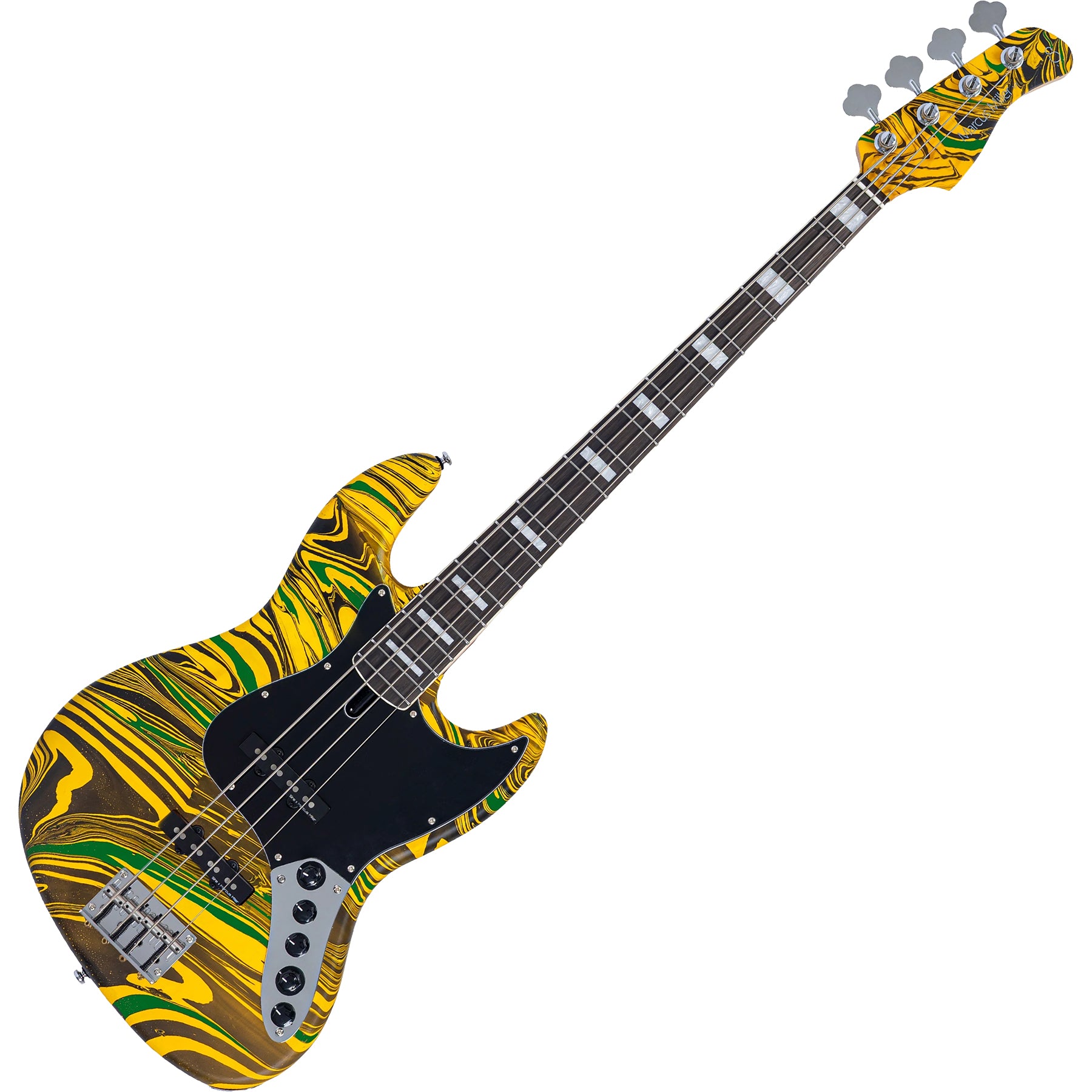 Sire 4 String RH Marcus Miller V Alder Series Electric Bass – Yellow Swirl